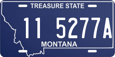 MT license plate 115277A