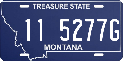 MT license plate 115277G