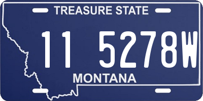 MT license plate 115278W