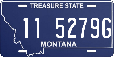 MT license plate 115279G