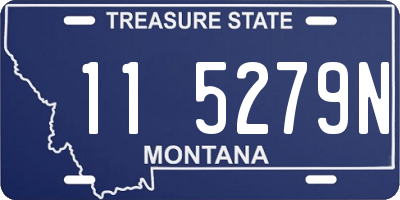 MT license plate 115279N