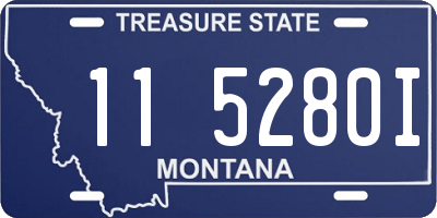 MT license plate 115280I