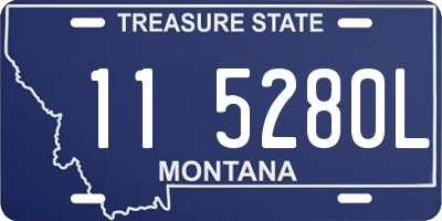 MT license plate 115280L