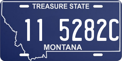 MT license plate 115282C