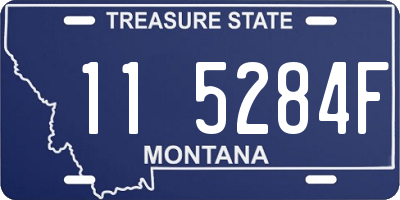 MT license plate 115284F