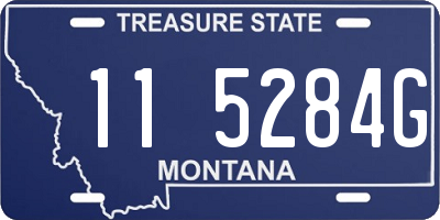 MT license plate 115284G