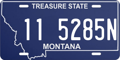 MT license plate 115285N