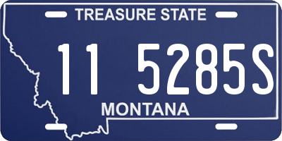 MT license plate 115285S
