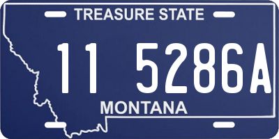 MT license plate 115286A
