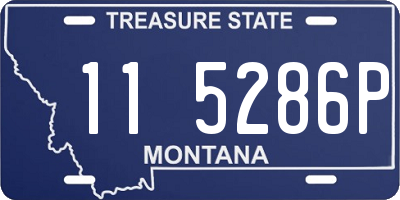 MT license plate 115286P