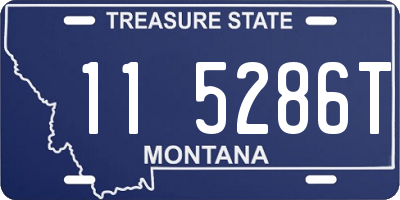 MT license plate 115286T
