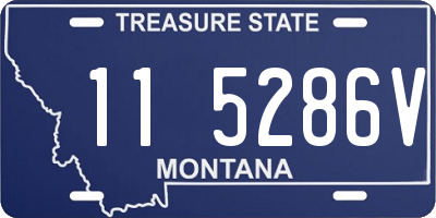 MT license plate 115286V