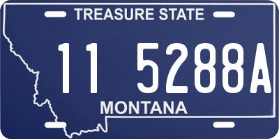 MT license plate 115288A