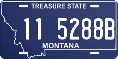 MT license plate 115288B