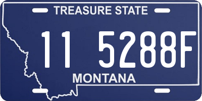 MT license plate 115288F