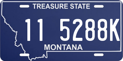 MT license plate 115288K