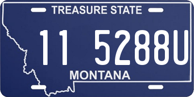 MT license plate 115288U