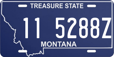 MT license plate 115288Z
