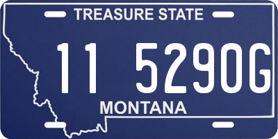 MT license plate 115290G