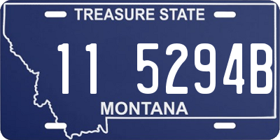 MT license plate 115294B