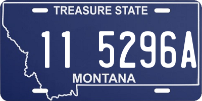 MT license plate 115296A