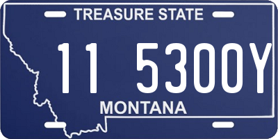 MT license plate 115300Y