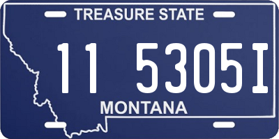 MT license plate 115305I