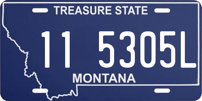 MT license plate 115305L