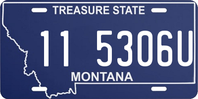 MT license plate 115306U
