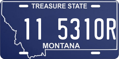 MT license plate 115310R