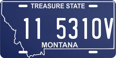 MT license plate 115310V