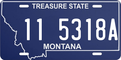 MT license plate 115318A