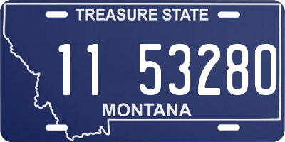 MT license plate 115328O