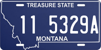 MT license plate 115329A
