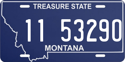 MT license plate 115329O