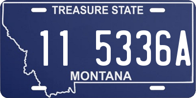MT license plate 115336A