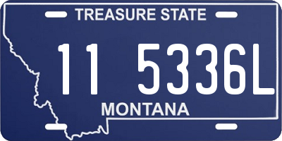 MT license plate 115336L