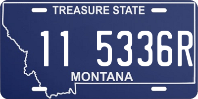 MT license plate 115336R