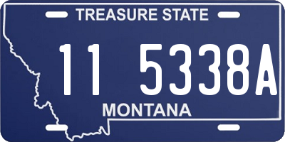 MT license plate 115338A