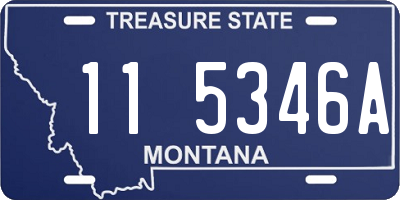 MT license plate 115346A