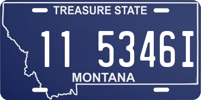 MT license plate 115346I