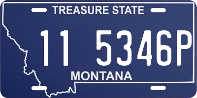 MT license plate 115346P