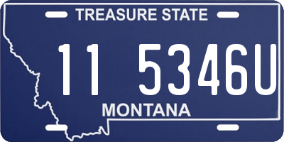 MT license plate 115346U