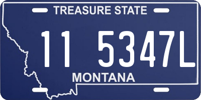 MT license plate 115347L