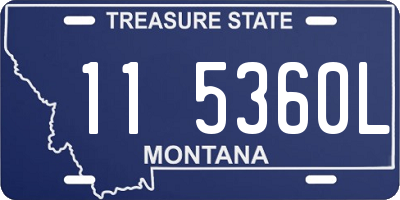 MT license plate 115360L