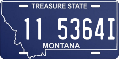 MT license plate 115364I