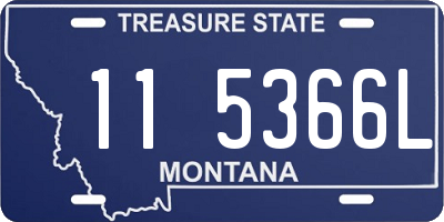 MT license plate 115366L