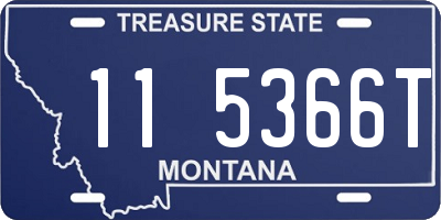 MT license plate 115366T