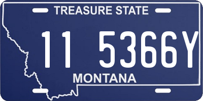 MT license plate 115366Y