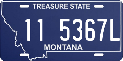 MT license plate 115367L